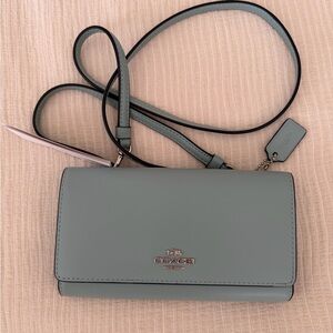 Coach Women's Crossbody Bag - Light Blue